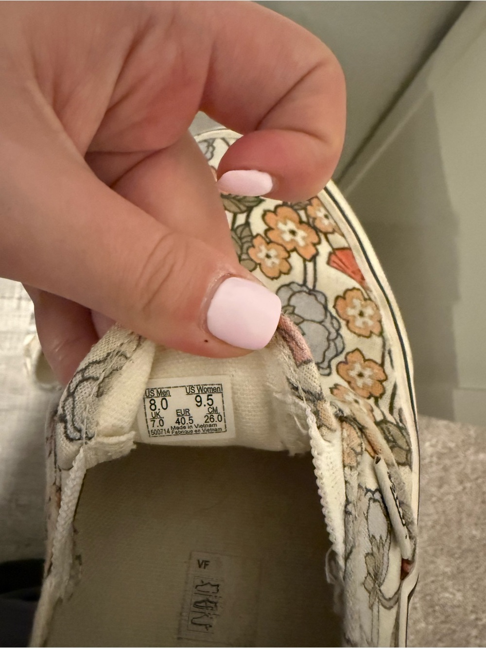 Vans Slip-On Floral Canvas Shoes - - Picture 3 of 3